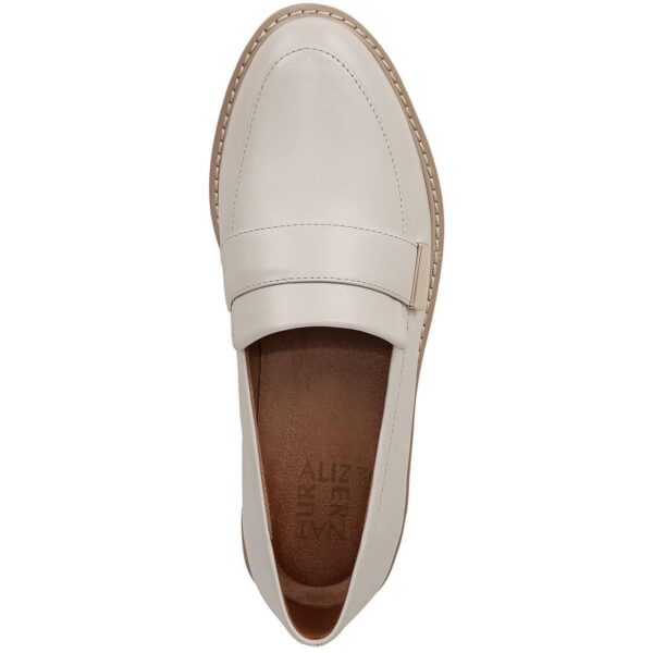 Naturalizer Womens Adiline Ivory Leather Loafers Shoes 11 Wide (C,D,W) BHFO 6833