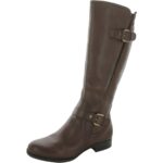 Naturalizer Womens Jean Brown Motorcycle Boots Shoes 5.5 Medium (B,M) BHFO 4052