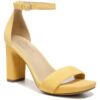 Naturalizer Womens Joy Square Toe Ankle Strap Dress Sandals Heels BHFO 7864