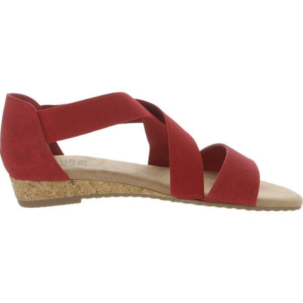 Naturalizer Womens REFLEX Red Wedge Sandals Shoes 9.5 Medium (B,M) BHFO 1600