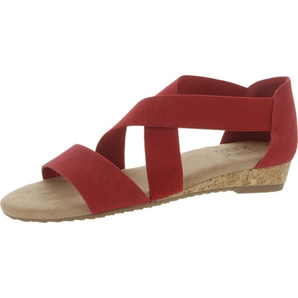 Naturalizer Womens REFLEX Red Wedge Sandals Shoes 9.5 Medium (B,M) BHFO 1600