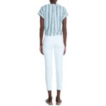 Nic + Zoe Womens Blue Striped Tie-Front Button-Down Top Shirt XL BHFO 4186