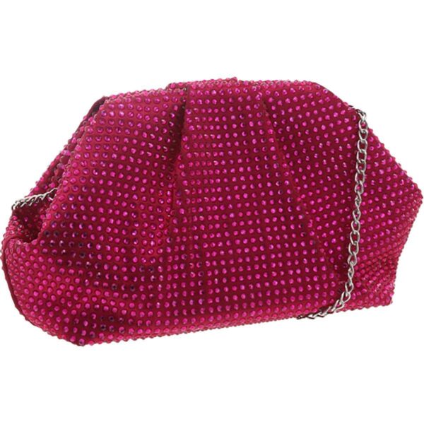 Nina Womens Indulge Pink Jeweled Evening Clutch Handbag Purse Small BHFO 5828