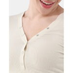 No Boundaries V-Neck Henley, Women's and Women’s Plus