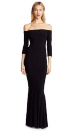 Norma Kamali Women's Kamali Kulture Off Shoulder Fishtail Gown