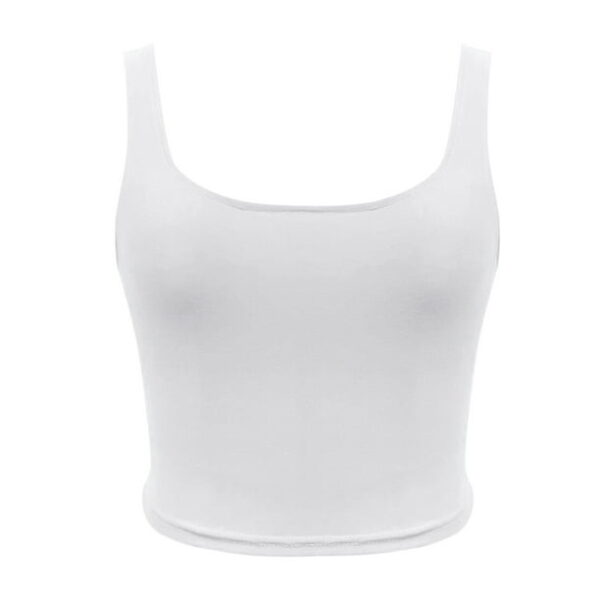 Outfmvch crop tops for women Sleeveless Strappy Tank Double Layer Workout Fitness Casual Crop womens tops tank top for women crop tops White