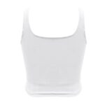 Outfmvch crop tops for women Sleeveless Strappy Tank Double Layer Workout Fitness Casual Crop womens tops tank top for women crop tops White