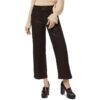 Paige Womens Nellie Brown Coated Trouser Denim Ankle Jeans 31 BHFO 1912