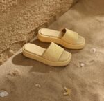 Platform Sandals for Women Espadrille Sandals Wedge Sandals for Women Cute Beach Straw Raffia Sandals Comfortable Brown Sandals Vacation for Women