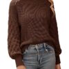 PRETTYGARDEN Women's 2024 Winter Pullover Sweater Casual Long Sleeve Crewneck Loose Chunky Knit Jumper Tops Blouse