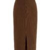 PRETTYGARDEN Women's Fall Midi Pencil Skirts Dressy Casual Work Office High Waisted Trendy Winter Corduroy Skirt with Slit