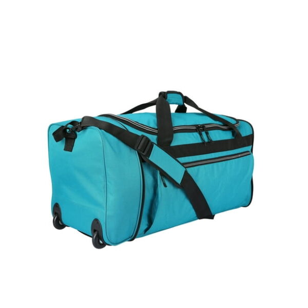 Protégé 28" Rolling Collapsible Travel Duffel Bag for All Ages, Teal