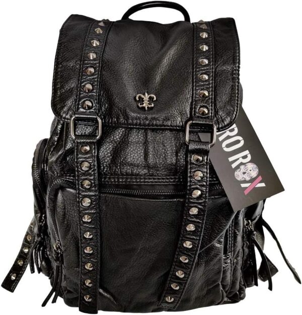 Ro Rox Iris Punk Goth PU Unisex Adult Uni Large Backpack