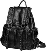 Ro Rox Iris Punk Goth PU Unisex Adult Uni Large Backpack