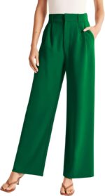 Sarin Mathews High Waisted Wide Leg Pants for Women Business Casual Dress Pant Palazzo Long Work Trousers with Pockets