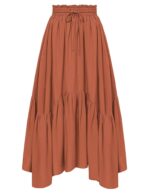 Scarlet Darkness Maxi Skirts for Women High Waist Renaissance Skirt Long Skirt with Pockets