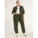 Scoop Women’s and Women's Plus Ultimate ScubaKnit Cargo Joggers, Sizes XS-4X