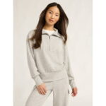 Scoop Women’s & Women's Plus Ultimate ScubaKnit Half Zip Sweatshirt, Sizes XS-4X