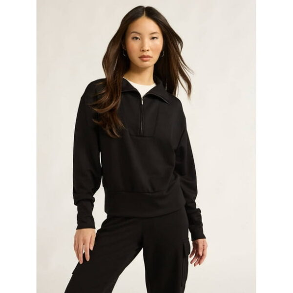 Scoop Women’s & Women's Plus Ultimate ScubaKnit Half Zip Sweatshirt, Sizes XS-4X