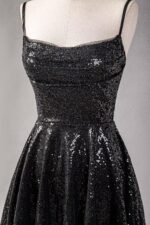 Sequin Homecoming Dresses 2024 Short Prom Dress for Teens Sparkly Spaghetti Straps Tight HOCO Dress