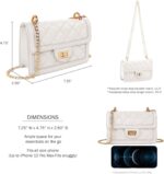 SG SUGU Small Quilted Crossbody Bag, Trendy Designer Mini Shoulder Bag, Phone Wallet Purse for Women