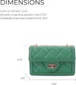 SG SUGU Small Quilted Crossbody Bag, Trendy Designer Mini Shoulder Bag, Phone Wallet Purse for Women