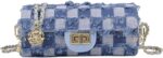 Shoulder Bag for Women Blue Retro Classic Purse Clutch Shoulder Denim/Square/Flower/Weave HandBag