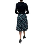 Signature By Robbie Bee Womens Black Plaid Cowl Neck Sweaterdress S BHFO 9908