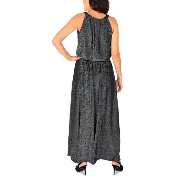 Signature By Robbie Bee Womens Silver Metallic Evening Dress Gown XL BHFO 2797