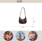 Small Hobo Bags for Women Retro Crescent Shoulder Purse Fall Soft Crossbody Handbag