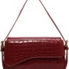 Small Shoulder Bag Y2K Purse for Women Crocodile Handbag Clutch Purse Classic Retro Crossbody Bag Satchel