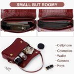 Small Shoulder Bag Y2K Purse for Women Crocodile Handbag Clutch Purse Classic Retro Crossbody Bag Satchel