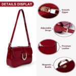 Small Shoulder Bag Y2K Purse for Women Crocodile Handbag Clutch Purse Classic Retro Crossbody Bag Satchel