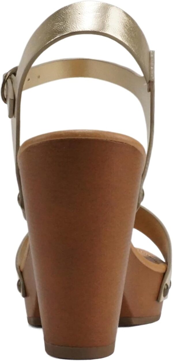 Soda CHIVAS ~ Women's Bold Buckles Studded Wedge Sandal