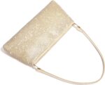 Sparkly Evening Bag Clutch Purses for Women Prom Dressy Purse Night Out Small Shoulder Bag