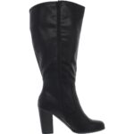 Style & Co. Womens Addyy Black Knee-High Boots Shoes 7 Wide (C,D,W) BHFO 8233