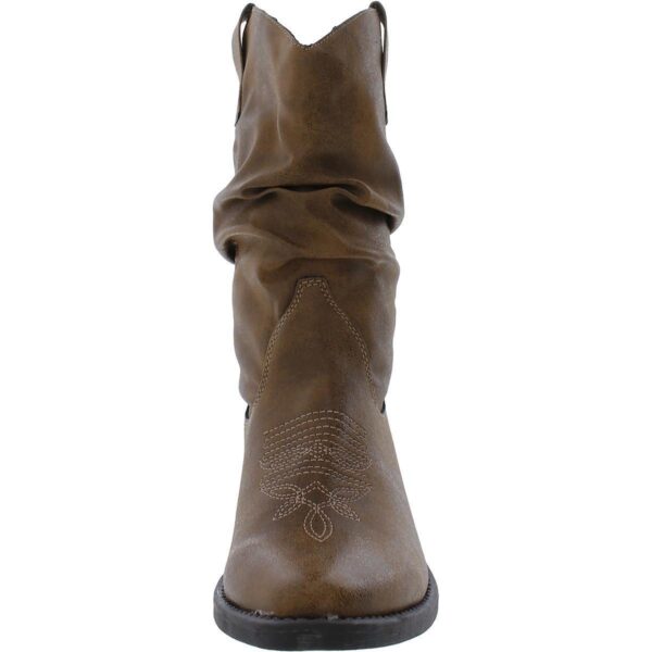 Style & Co. Womens Dannaa Brown Cowboy, Western Boots 7 Medium (B,M) BHFO 3828