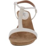 Style & Co. Womens Mulan Ivory Wedge Sandals Shoes 9 Medium (B,M) BHFO 5232