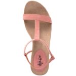 Style & Co. Womens Mulan Pink T-Strap Sandals Shoes 12 Medium (B,M) BHFO 8361