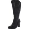 Style & Co. Womens Addyy Black Knee-High Boots Shoes 7 Wide (C,D,W) BHFO 8233