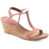 Style & Co. Womens Mulan Pink T-Strap Sandals Shoes 12 Medium (B,M) BHFO 8361