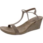 Style & Co. Womens Mulan Tan T-Strap Sandals Shoes 12 Medium (B,M) BHFO 9134