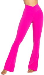 Sunzel Flare Leggings, Crossover Yoga Pants with Tummy Control, High-Waisted and Wide Leg