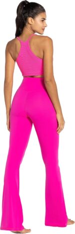 Sunzel Flare Leggings, Crossover Yoga Pants with Tummy Control, High-Waisted and Wide Leg