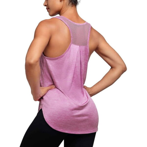 Tank Tops for Women Workout Mesh Racerback Yoga Shirts Gym Running Camis Top