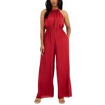 Taylor Womens Red Cut-Out Jumpsuit 2 BHFO 5825