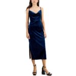 Taylor Womens Velvet Long Semi Formal Cocktail and Party Dress Petites BHFO 8622