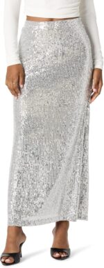 The Drop Women's Adela Sequin Maxi Skirt