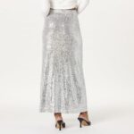 The Drop Women's Adela Sequin Maxi Skirt