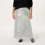 The Drop Women's Adela Sequin Maxi Skirt